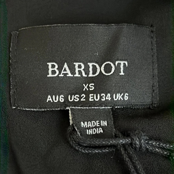 Bardot Cut Out Frill Mini Dress in Floral - NEW - Size XS (2 US) - Picture 6 of 9